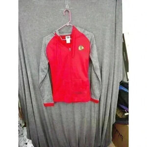 Chicago Blackhawks Hockey NHL Licensed Hoodie Unisex Adult Sz S Full Zip Jacket